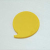 Book comma rubber bookmark - yellow