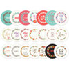 Nacoo Thanks circle sticker set with tin case