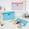 Ardium Summer pattern flat zipper pouch medium