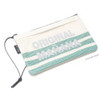 Dash and Dot The stripe mesh cotton pouch