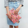 Oohlala Tabom market pink big clutch bag
