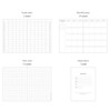 Dash and dot Slim monthly planner A6 Size
