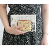 Wanna This Pour vous flower pattern half zip around wallet