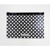 Rollercoaster Black bubble pattern clear zip lock pouch