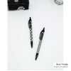 Rollercoaster Catch the moment pattern black ballpoint pen