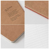 Ardium Thread stitching kraft nature lined notebook set medium