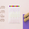 Date adhesive sticker set of 6 sheets