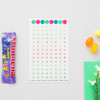 Date adhesive sticker set of 6 sheets
