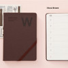 Choco brown - 2015 Ardium Simple W dated weekly journal