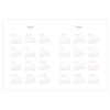 Calendar - 2015 Flower pattern wirebound dated dual monthly planner