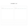 My favorite / List - Classic agenda large undated diary
