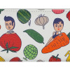 Detail of Aurore frutas zip around pencil pouch