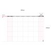 Monthly plan - Wide & Smart monthly desk note planner