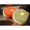 Scallop felt zip pouch