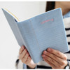 Light denim - Lined notebook undated diary