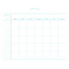 Monthly plan - Lined notebook undated diary