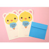 Composition of Animal friends letter paper and envelope set