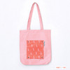 Red - Mr.wood pocket foldable eco tote bag