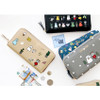Ghost pop zip around medium long wallet