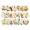 Composition of Flower circle sticker set with tin case