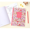 In the full bloom flowery lined notebook large