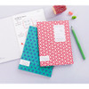 Geometric pattern lined notebook small