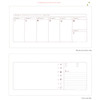 Pattern wirebound desk weekly planner scheduler