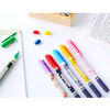 Pattern bright color 0.4mm twin gel pen