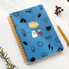 Dark blue - Ghost pop wirebound medium lined notepad