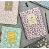 Pour vous flower melody wirebound lined notebook