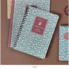 Leaf - Pour vous flower melody wirebound lined notebook