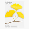 Appree Ginkgo leaf yellow sticky memo notes Large
