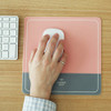 pink gray mouse pad