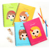 Wirebound cute girl lined notebook