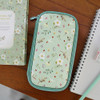 Mint - Willow story pattern zip around pencil case