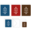 Keep calm and carry on card set