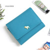 Blue green - Pony heritage saffiano leather trifold wallet O