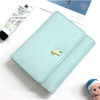 Mint blue - Pony heritage saffiano leather trifold wallet O