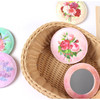 Back Mirror - Wanna This Ma petite fille flower round handy mirror