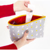 Hello beauty pattern zipper pouch