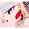 Hello beauty pattern zipper pouch