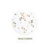 Beige flower - Pattern daily soft handkerchief hankie