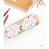 Pink - Breezy windy semo flower pattern pencil case