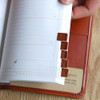 Synthetic leather adhesive index tab sticker set ver.3