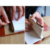 Synthetic leather adhesive index tab sticker set ver.3