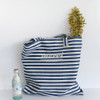 Stripe - Merci fabric eco tote bag