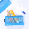 Blue - Life is beautiful travel slim mesh pouch