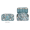 Daisy mint - Pattern travel pouch bag for underwear and bra 