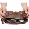 Pattern travel mesh small zipper pouch