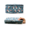 Pattern travel hanging toiletry pouch bag